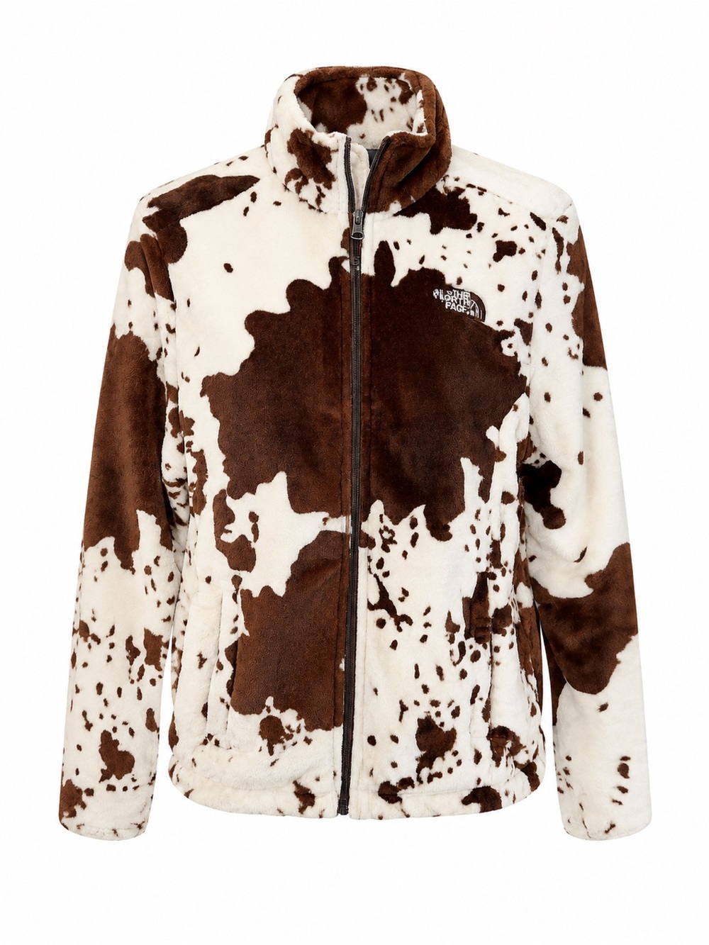 The North Face Women’s Brown & White Plush Fleece Jacket
